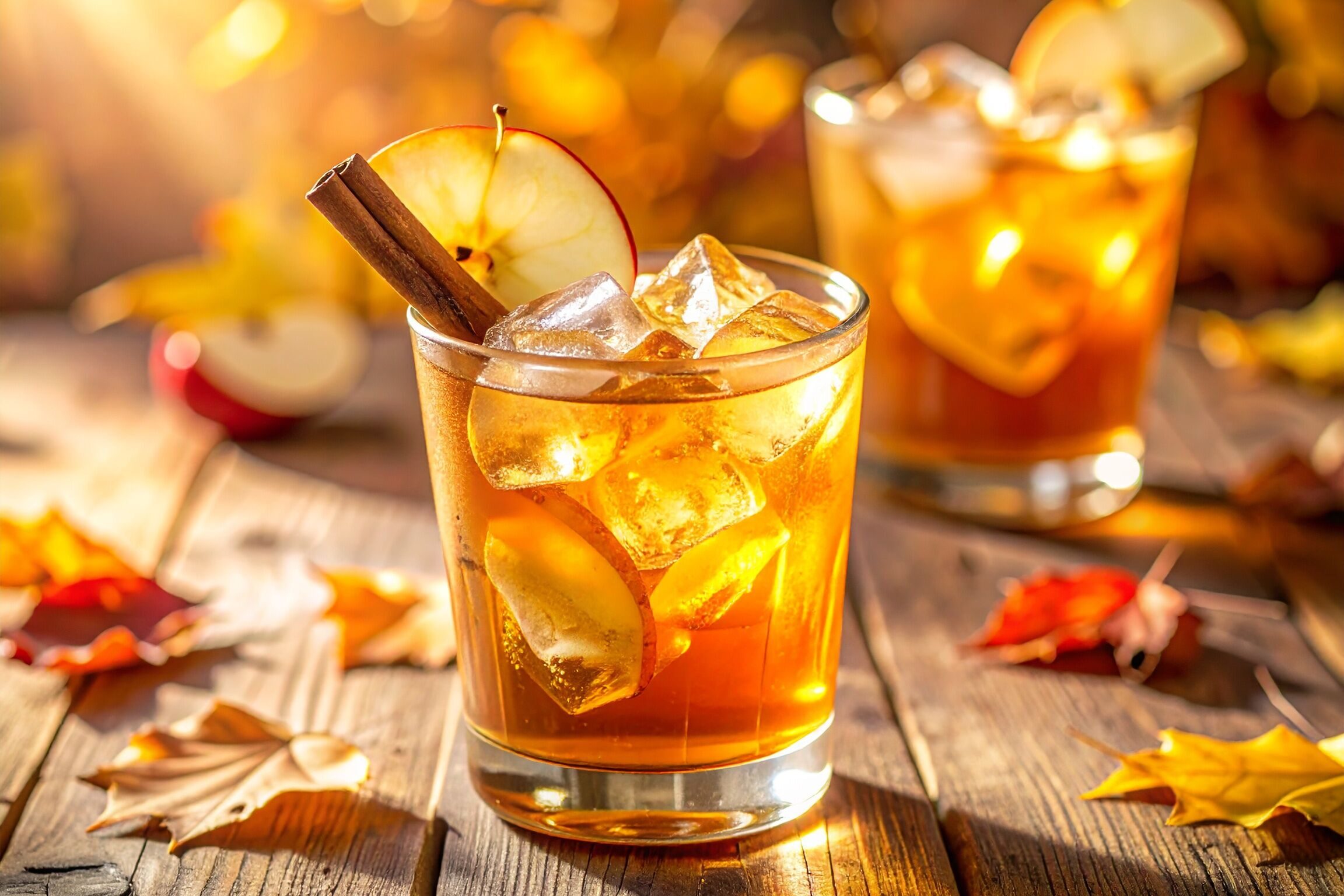 Apple Cider Bourbon Fizz