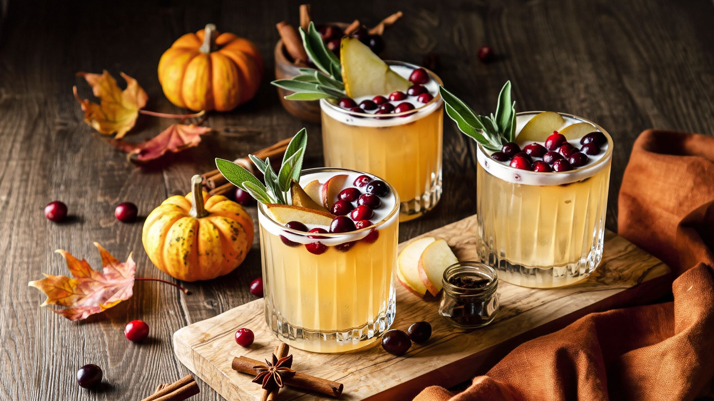 Three Festive Cocktails to Kick Off Thanksgiving Week