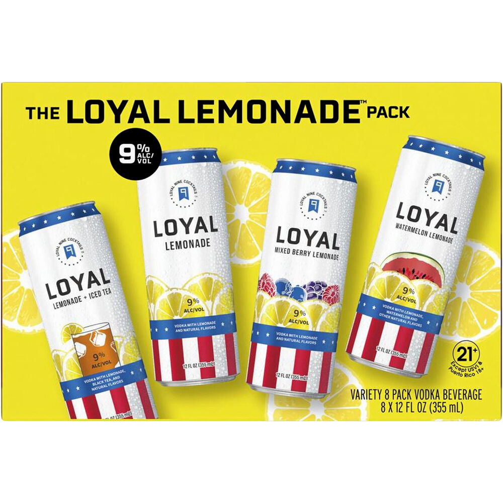 Loyal Lemonade Cocktail cans variety pack