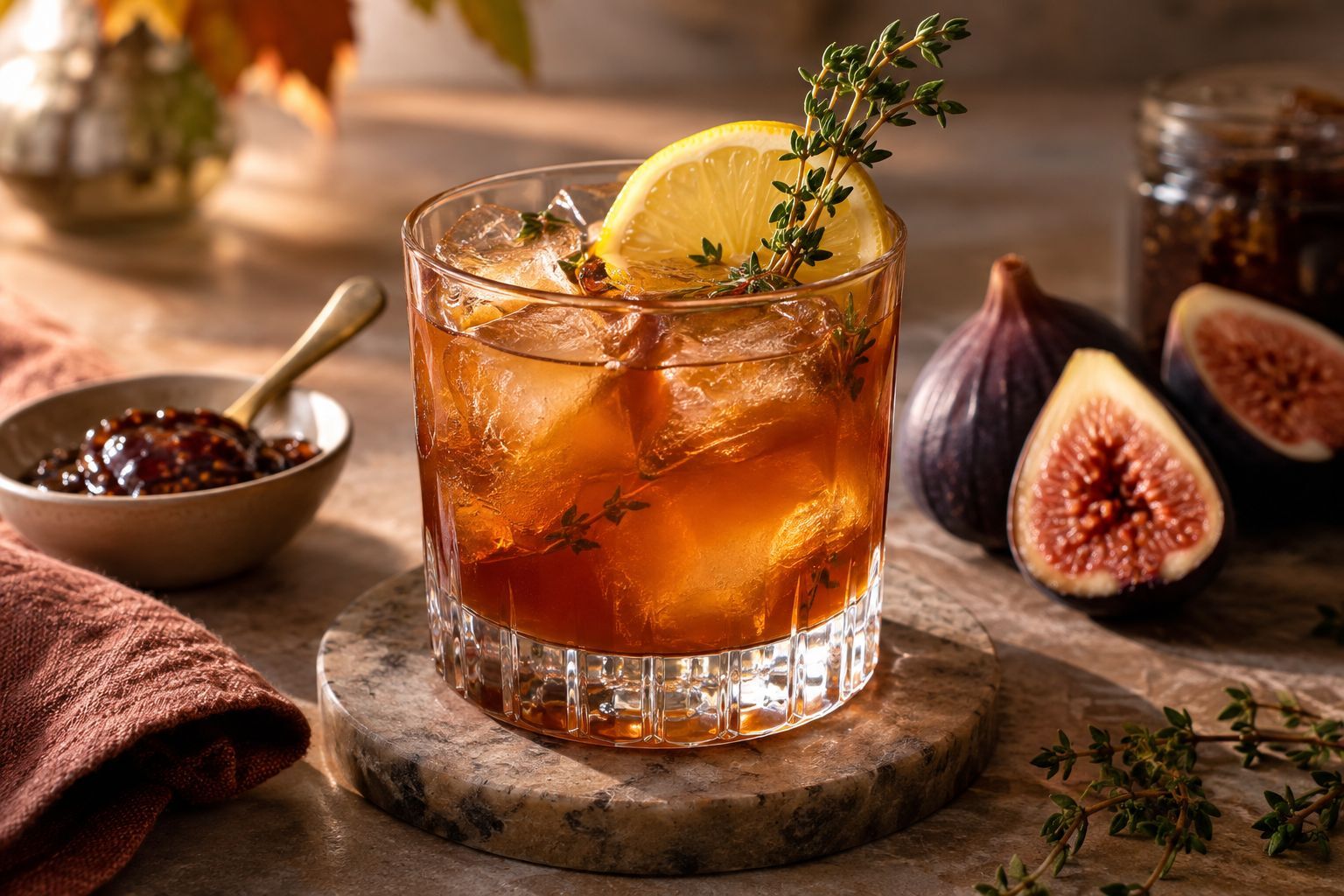 Fig & Thyme Bourbon Smash